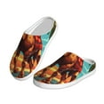thumbnail image 2 of KLL Cool Camel Oasis Vibes Pattern Adult Unisex Cozy Slippers,Fuzzy Slip-on Slippers TPR Sole Slippers Comfort Plush Home Footwear for Indoor & Outdoor-37/38, 2 of 7