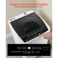 thumbnail image 3 of KFFKFF Portable Washing Machine, Compact Washer 1.3 cu.ft with LED Display, Stainless Steel Drum, 8 Wash Programs & 6 Adjustable Water Levels, Ideal for Apartments, RVs, and Dorms, 3 of 9