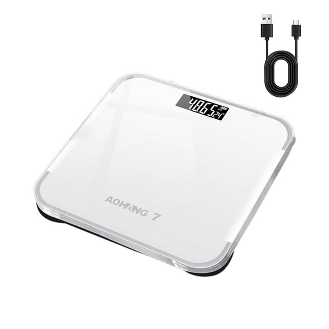Vwrxbz Electronic Scale Digital Body Weight Scale High Precision Rechargeable Bathroom Scale
