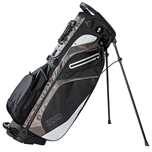Izzo Golf Lite CarryStand Bag with Dual Shoulder Strap, Black
