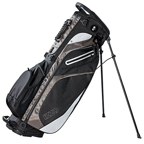 Izzo Golf Lite Carry-Stand Bag with Dual Shoulder Strap, Black 