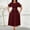 (Fashion 14)Wine, variant on Aimik Women's Sleeveless Denim Shift Mini Dress - V-Neck Button Down Jeans Dress with Pockets Casual Summer Wear.