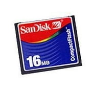SanDisk - Flash memory card - 16 MB - CompactFlash - for Brother HL-7050; HP Pavilion Media Center m1150, m1180, m1250, m1261, m1270, m1280, m7070