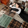 thumbnail image 4 of Homewish Cowgirl Cowboy Adult Twin Bedding Sets 7-Piece, Fashion Zebra Print Bedding Comforter Set, Southwestern Countryside Reversible Sheet Sets, Brown Green Lightweight Room Decor, 4 of 7