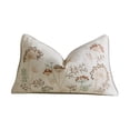 thumbnail image 2 of Yardvibe Embroidered Floral Lumbar Pillow Covers, 11.8"x19.6" Beige Chenille Botanical Wildflower Decorative Throw Pillowcase, Cushion Covers for Couch Bed Farmhouse Decor, 2 of 6