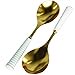 thumbnail image 3 of Portmeirion Sophie Conran Gold Salad Server Set | 2-Piece Flatware Serving Utensil Set | 10-Inch | Stainless Steel | Matching Mixing Spoons | Kitchen Cooking Utensil, 3 of 4