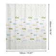 thumbnail image 4 of Ofertas Únicas 1 Pc Cortina de Ducha de Pescado Cortina de Ducha Impermeable 70.87"x78.74" Verde Azul, 4 of 5