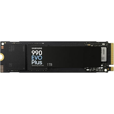 Samsung 990 EVO Plus 1TB NVMe PCIe Gen 4.0 x4/5.0 x2 M.2 2280 Internal SSD, Black
