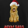 thumbnail image 3 of CafePress - Goldendoodle Christmas Pajamas - Women's Short Sleeve Print T-Shirt and Pants Dark Cotton Pajama Set, 3 of 7