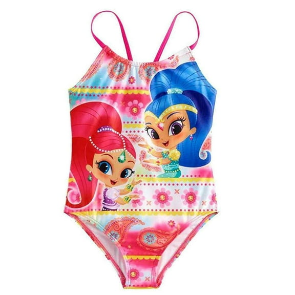 Shimmer And Shine One Piece Swimsuit Girl Size 5/6