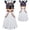 Pop Star #15, variant on Halloween Costume Pop Star Stage Outfit Black Gold Crop Top and Long Skirt 2-Piece Outfit,Pop Idol Dress Up Set for Halloween,Cosplay and Theme Parties,Size 120
