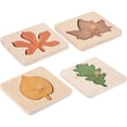 thumbnail image 1 of 4pcs Montessori Puzzle Leaves Matching Puzzle Toy Shape Cognitive Toy Educational Toy, 1 of 5