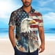 thumbnail image 1 of Blusa y camisa de manga corta con cuello vuelto Camisa casual para hombre Camisa de bolos vintage de manga corta Camisas de verano de playa cubana Camisa con botones Blusa para hombre Poliéster, 1 of 6