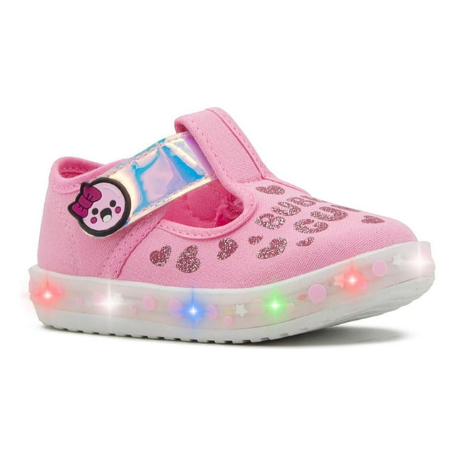 Tenis Luces Bubble Gummers Remy II Rosa/Fucsia 12-17