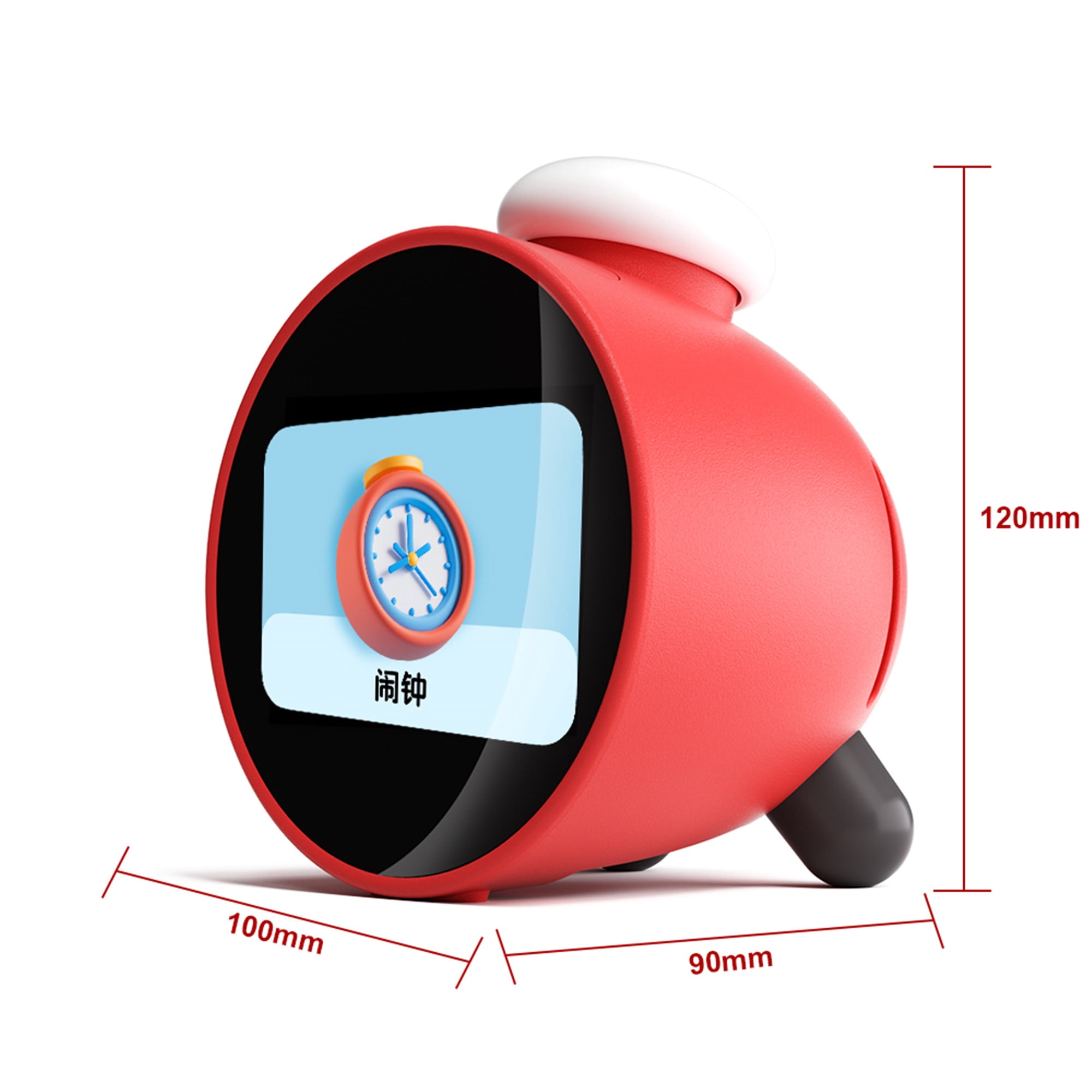 E EYAFA AI Smart Alarm Clock for Kids PK Nintendo Sound Clock Alarmo-Red