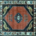 thumbnail image 1 of Ahgly Company Indoor Square Persian Light Blue Traditional Area Rugs, 8' Square, 1 of 4