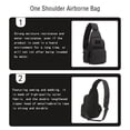 thumbnail image 3 of Eigraketly para hombre, bolsa impermeable para el pecho, bolsa grande con bolsillo, cremallera multifuncional, accesorios para equipo de viaje, Mochilas de mochilero Negro Eigraketly OD022864-01, 3 of 6