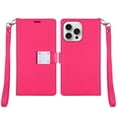 thumbnail image 2 of Extra Series Essential Leather Wallet Stand Case for iPhone 16 Pro - Pink, 2 of 4