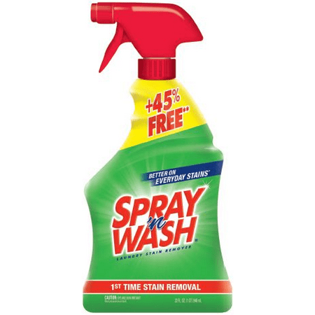 Spray 'n Wash Pre-Treat Laundry Stain Remover, 32 fl oz Bottle, 45% Bonus