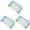 Blue*3, variant on Pencil Pouch - Canvas Pen Bag - Zippered Stationery Organizer - 5-Pack - Blue