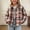 Multicolor3, variant on WQNVRNR Button Down Shirts for Girls Long Sleeve Casual Flannel Fall Plaid Tops Multicolor 10 Years