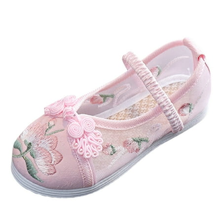 

Toddler Girl s Pink Princess Flats 9 Years-9.5 Years
