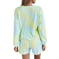 thumbnail image 4 of Doublju Women's Tie Dye Henley Sleep and Lounge Set (2-Piece), 4 of 4