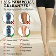 thumbnail image 3 of beister 15-20 mmHg Thigh High Compression Sleeves – Footless Medical Stockings with Non-Slip Silicone Band for Women & Men, Graduated Support for Varicose Veins, Edema & DVT Relief, 3 of 8