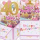 thumbnail image 4 of Tarjeta de 40 años de aniversario, tarjetas de feliz aniversario, tarjeta de aniversario de boda para esposa, hombres, ella, rosa, 4 of 6