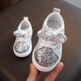 thumbnail image 2 of Ketyyh-chn99 Toddler Sandals Toddler Shoes Toddler Shoes Summer Toddler Infant Kids Baby Girls Shoes Bowknot Princess Thong Sandals Shoes Silver,8, 2 of 4