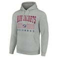 thumbnail image 2 of Men's Starter Heather Gray Columbus Blue Jackets  Graphic Pullover Hoodie, 2 of 3