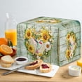 thumbnail image 4 of HELLHERO Hummingbird Sunflower Print Toaster Cover, Old Wooden Adjustable Bread Machine Dust Cover 2 Slice, Anti Fingerprint Oven Protector Waterproof, 4 of 8