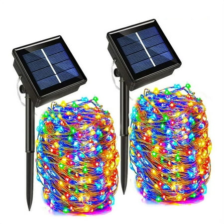 32m/22m/11m/7m Solar LED Light Outdoor Festoon Lamp Garden Fairy Light String Waterproof Christmas Garland Yard Decoration Light