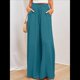 thumbnail image 4 of Pantalones Casuales de Cintura Alta para Mujer, de Color Liso, Largos y Anchos, con Bolsillos, para y Otoño. Azul y Verde XL, 4 of 8