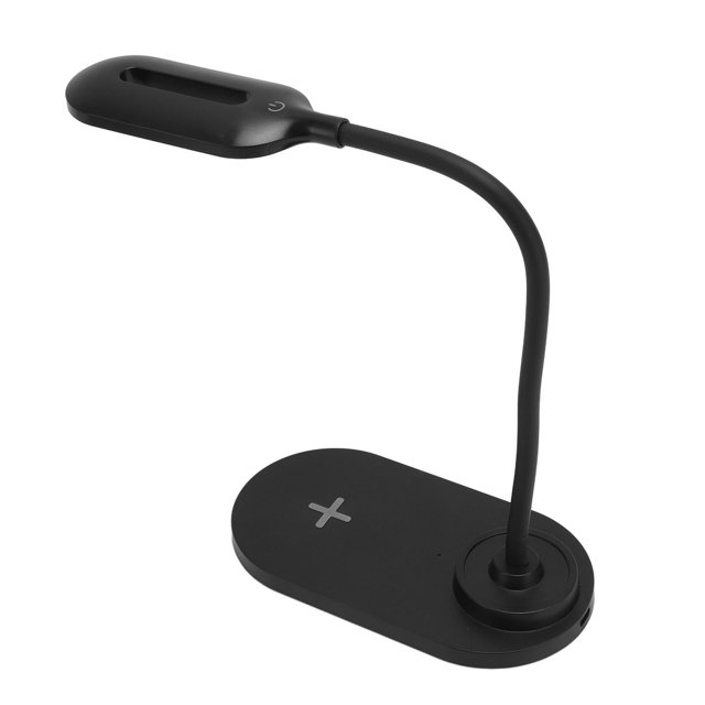 LED Lamp, 3 Brightness Adjustable Soft Lighting Versatile Desk Lamp Flexible Gooseneck for Home Black,White