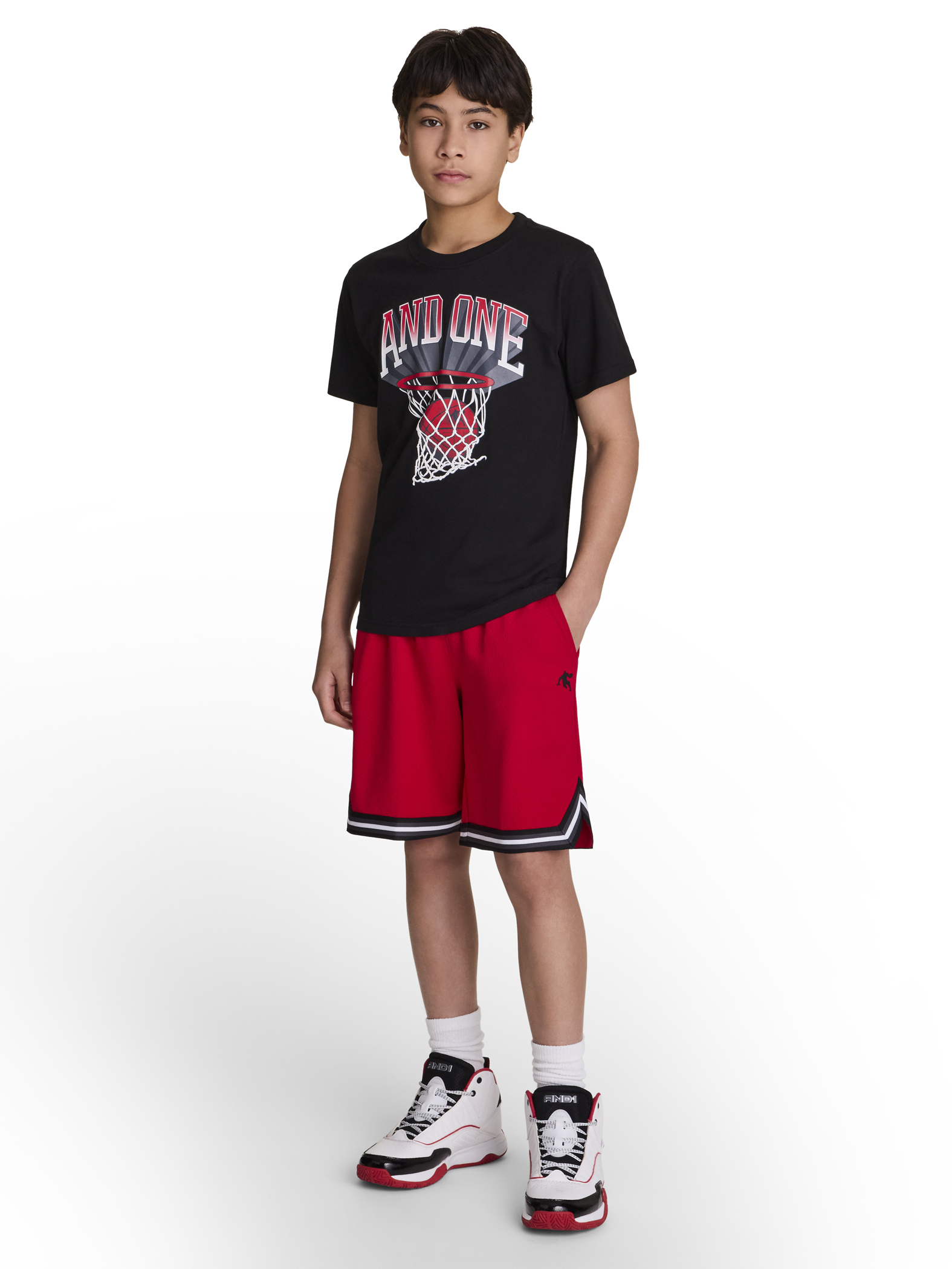 AND1 Boy’s Short Sleeve Graphic T-Shirt, Sizes 4-18