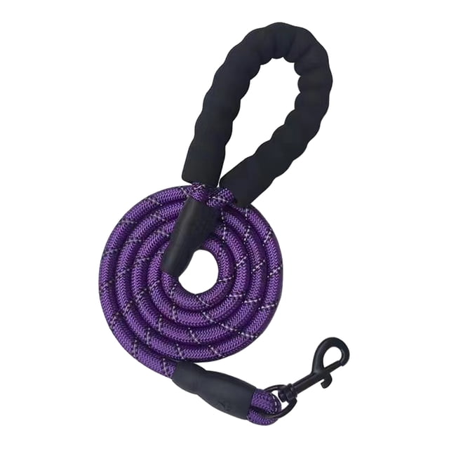 Dog Leash Heavy Duty Nylon Rope Leash 5Ft 6.5Ft 10Ft Leash with Padded Handle for Small Medium Large Dogs Training Outdoor