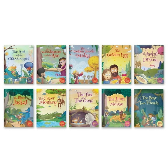 Illustrated Moral Stories : Collection of 10 Books (Multiple copy pack)