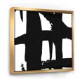 thumbnail image 1 of Black & White Crossing Paths II - Modern & Contemporary Framed Canvas, 1 of 3