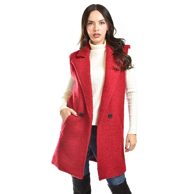 Chaleco estilo teddy Roman Fashion /Juvenil, 124 (Rojo) rojo XG