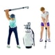 thumbnail image 5 of Figuras de personas a escala 1:64, 3 piezas, con bolsa de Golf, diseño de escena en miniatura, decoración, trenes, figura arquitectónica pintada a, 5 of 9