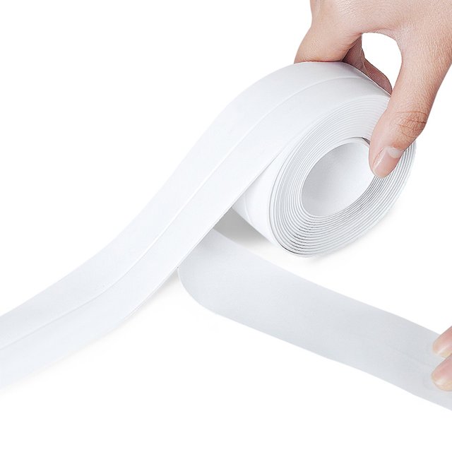 Kitchen Bathroom Bathtub Sink Counter Sticker Sealing Sealant Tape Waterproof Door Window Slit Strip