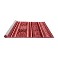 thumbnail image 2 of Ahgly Company Machine Washable Indoor Square Oriental Red Modern Area Rugs, 4' Square, 2 of 4