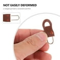 thumbnail image 2 of OULII 20PCS Zipper Slider Replacement Rubber Brown Tool Free Installation for General Users, 2 of 8
