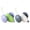 Green&White, variant on BESTSKY 2Pcs Speedy Tail 2.0 Cat Toy,Suitable for Pets Automatic Cat Toy,Durable Material Cat Toys for Indoor Cats,Green&White