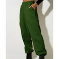 thumbnail image 5 of Green Sweatpants Women's Thin High Waisted Loose Sweatpants Comfortable High Waisted Jogging Pants with Pockets Casual Sweatpants Womens Trousers, 5 of 5