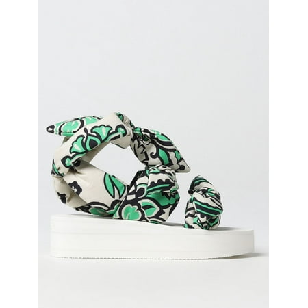 

Red(V) Flat Sandals Woman Green Woman