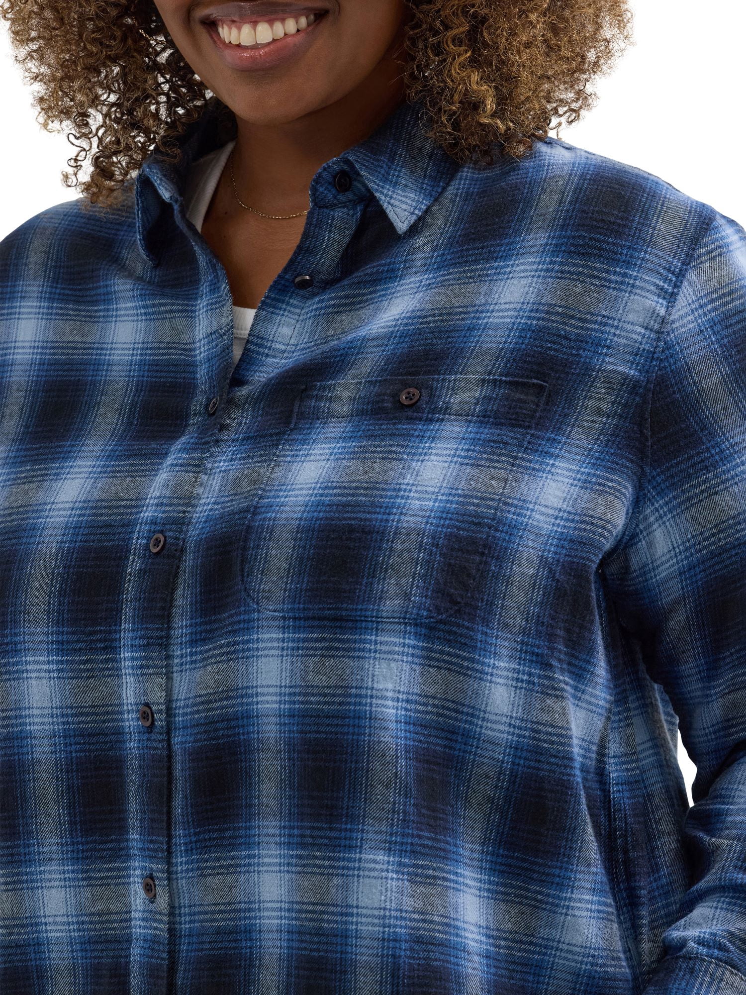 Lee Women's Plus All Purpose Classic Longsleeve Button Up Shirt