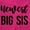 Hot Pink, variant on Newest Big Sis Sisters Older Sibling Bodysuit Jumper Girls Infant Baby Brisco Brands 12M