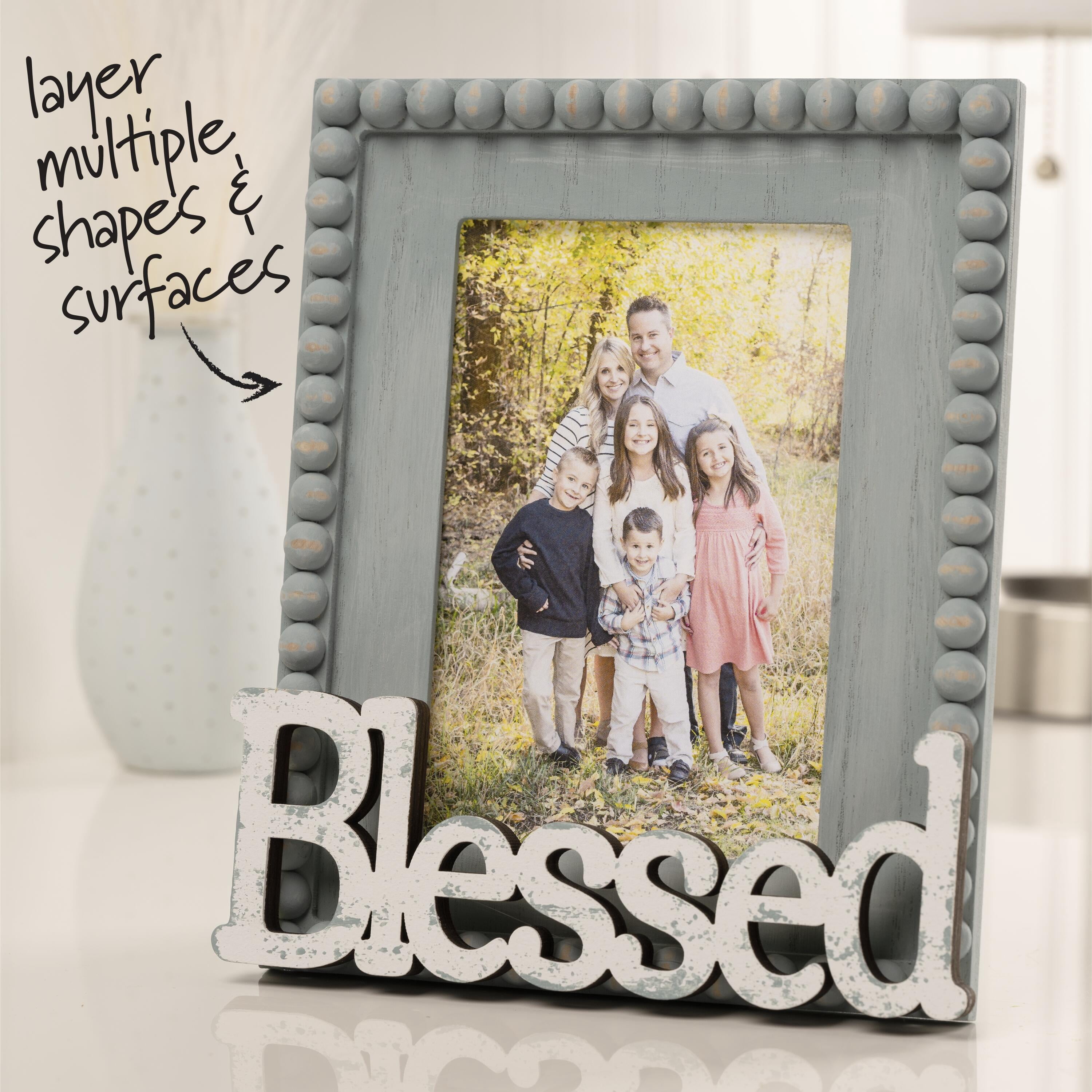 (2 pack) Plaid ® Wood Surfaces - 8.3" Beaded Edge Photo Frame - 68001